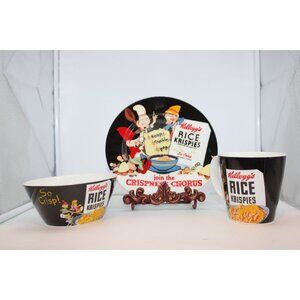 Kellog Rice Krispies - Join the Chorus - Plate, Cereal Bowl and Coffee Mug